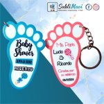 💖 Llavero Acrílico Sublimado Baby Shower Piecito