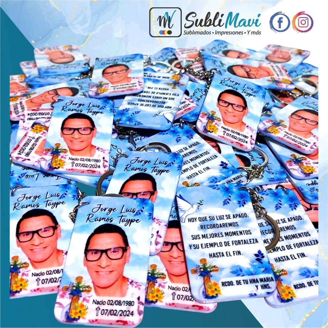 Llav-recuerdo-FOTO Llavero recordatorio: Forma varios - Imagen 1